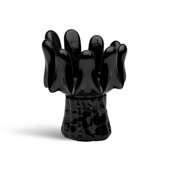 Kosta Boda Photophore Solros 11,5 cm Noir