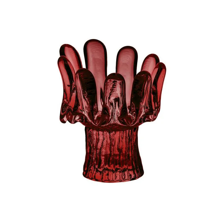 Kosta Boda Photophore Solros 11,5 cm Rouge