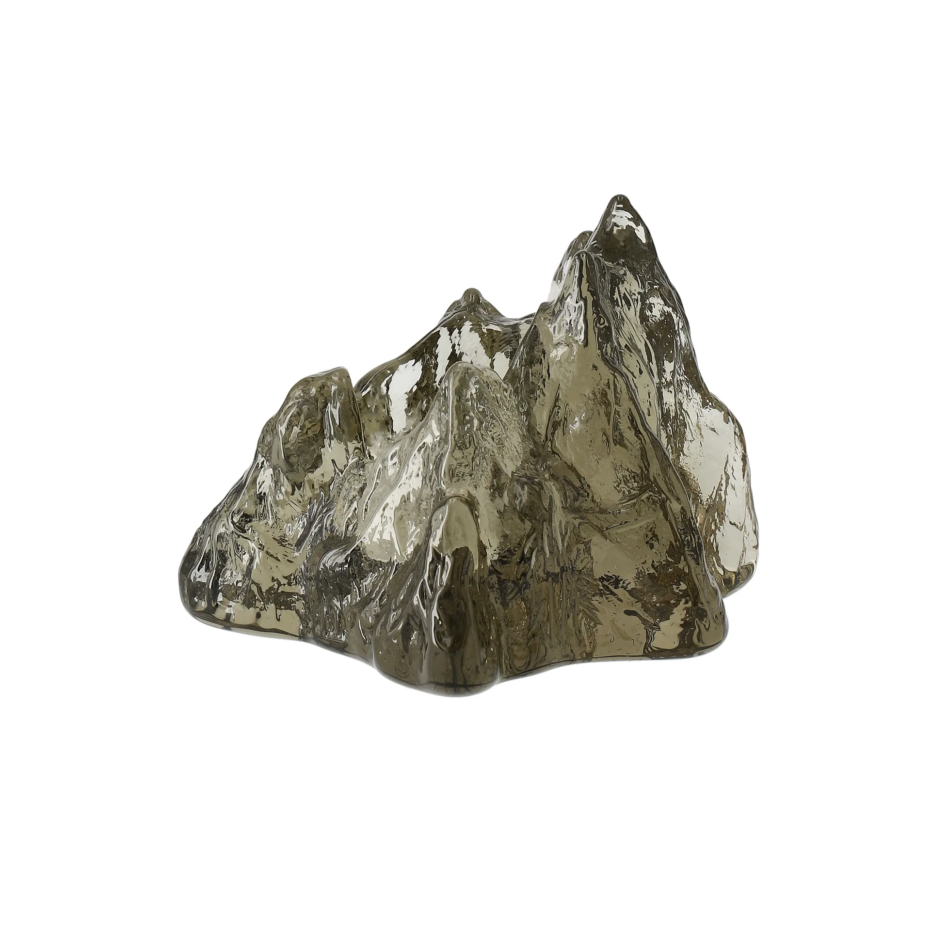 Kosta Boda Photophore The Rock 91 mm Taupe