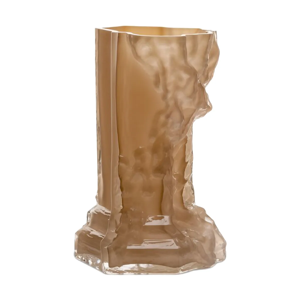 Kosta Boda Rocky Baroque vase 25 cm dæmpet rosa