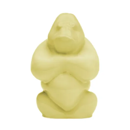 Kosta Boda Sculpture Gabba Gabba Hey 120 mm Banana milk