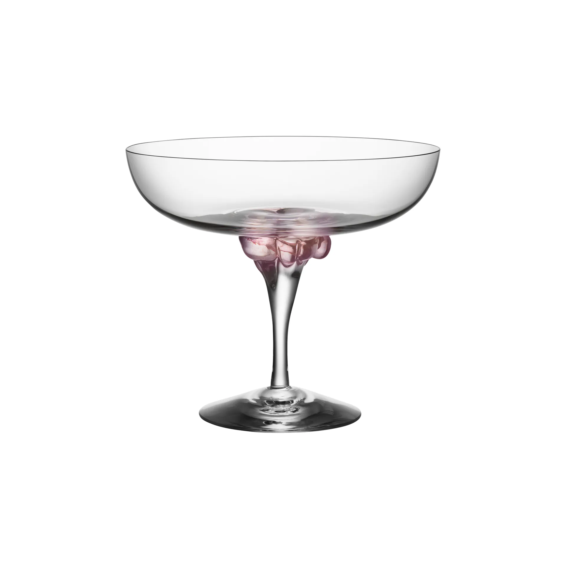 Kosta Boda Sugar Dandy coupeglas 32 cl Lyserød