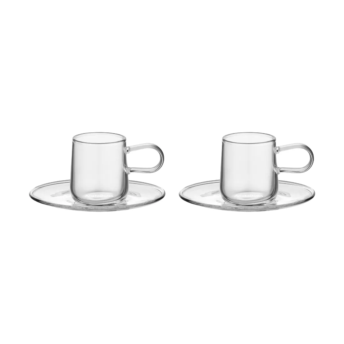 Kosta Boda Viva espressokopp med fat 8 cl 2-pack Klar