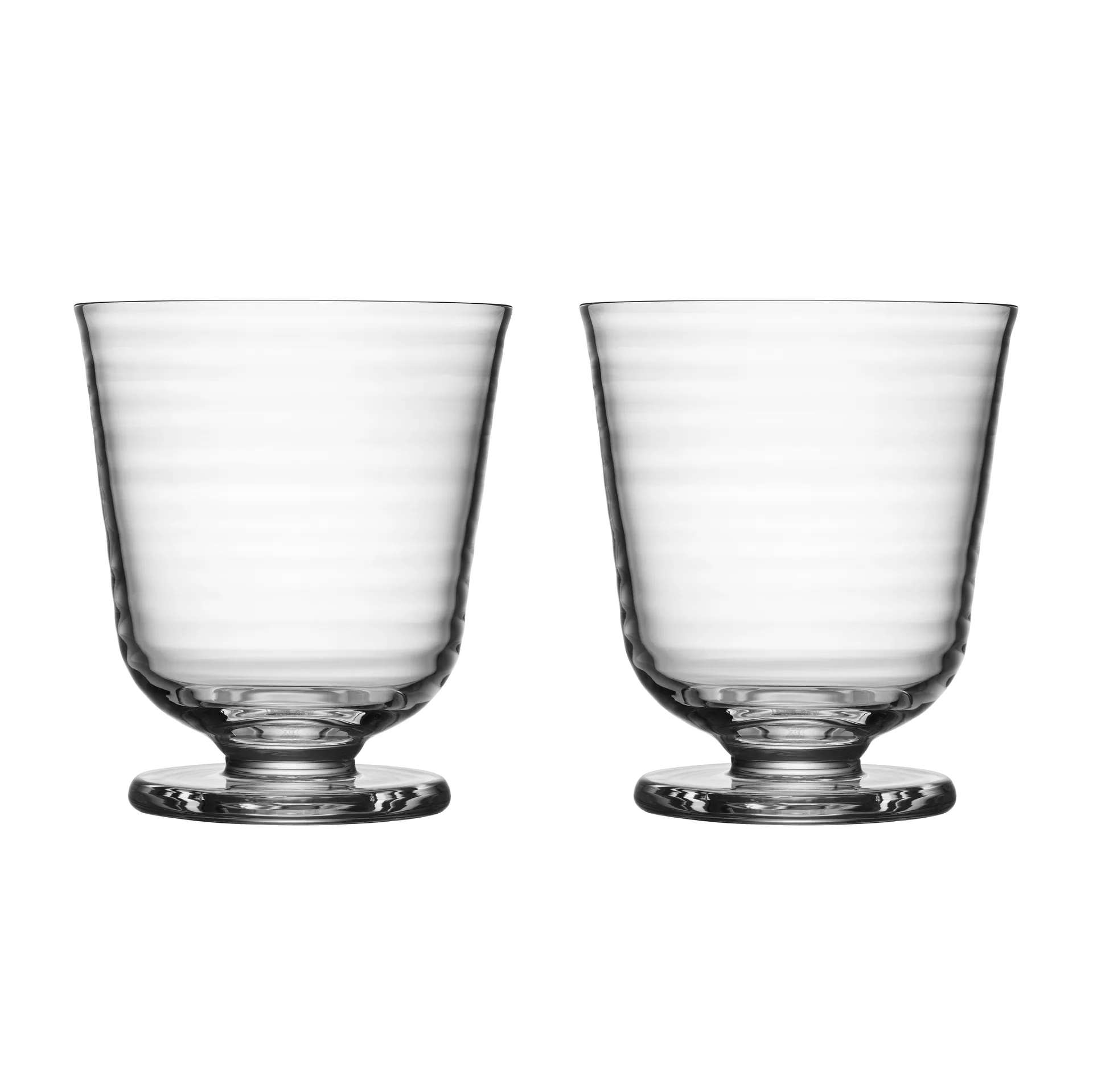 Kosta Boda Viva glas p&aring; fot 20 cl 2-pack Klar