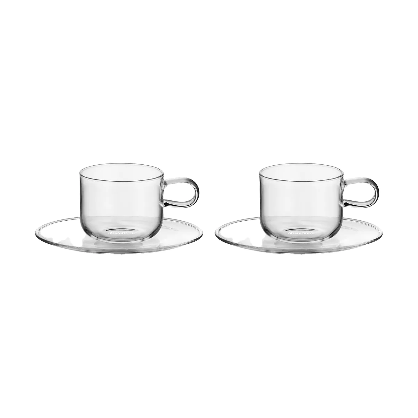 Kosta Boda Viva kopp med fat 30 cl 2-pack Klar