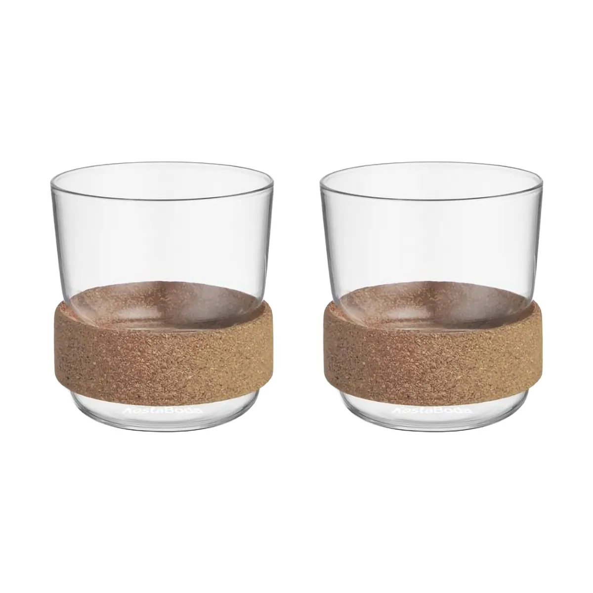 Kosta Boda Viva kopp med korkring 30 cl 2-pack Klar