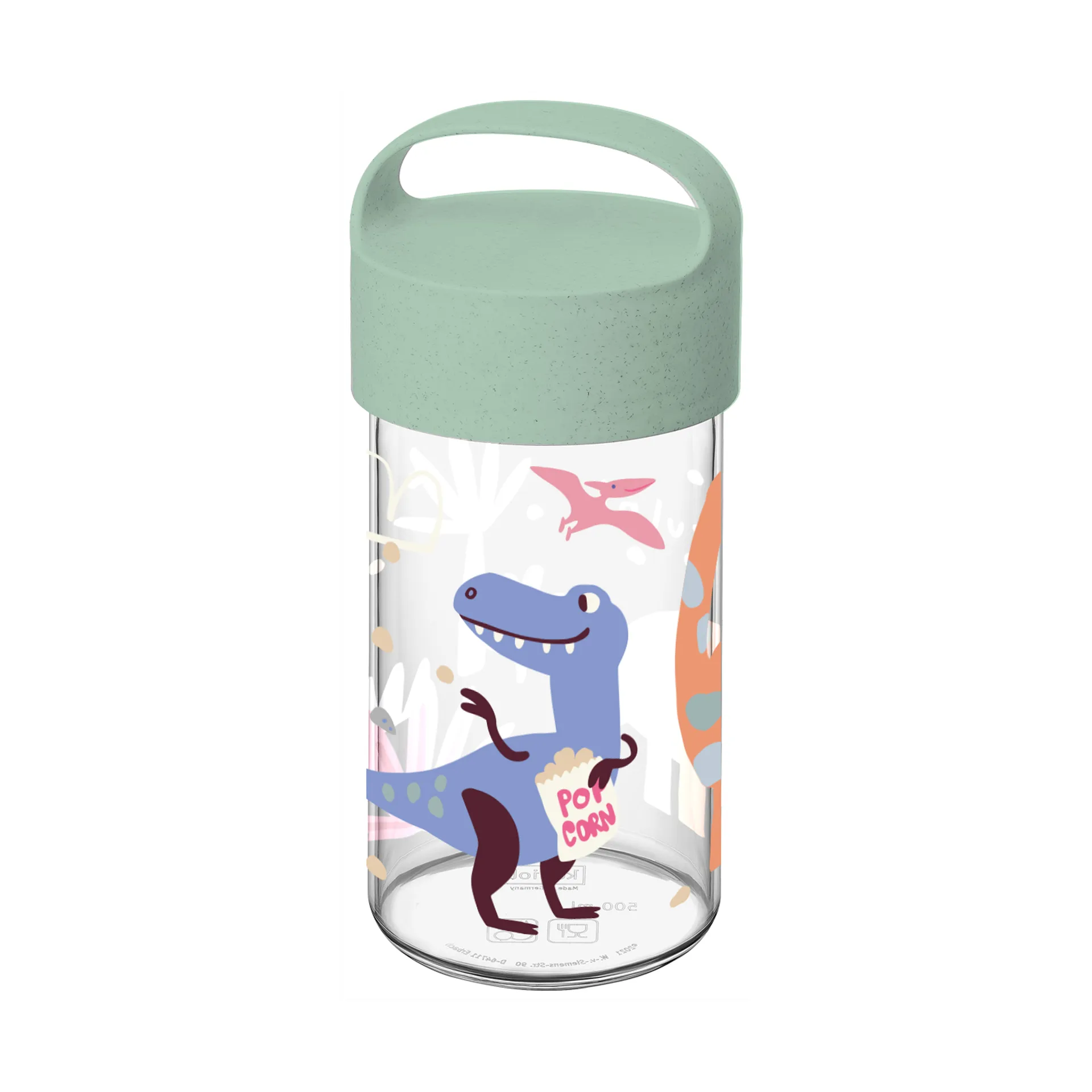 koziol 8348748, Frokostbeholder, Barn, Flerfarvet, Transparent, Billede, Rund, 0,5 L