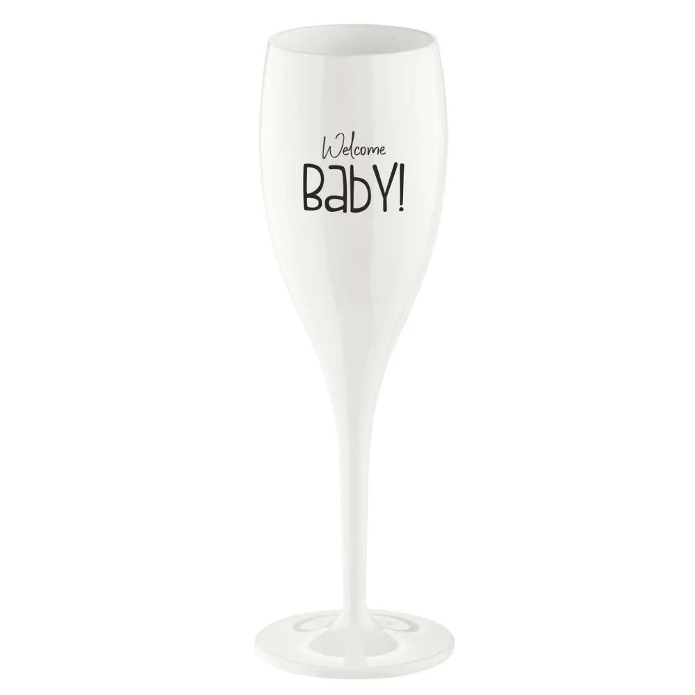 Koziol Cheers champagneglas 10 cl 6-pak Welcome baby