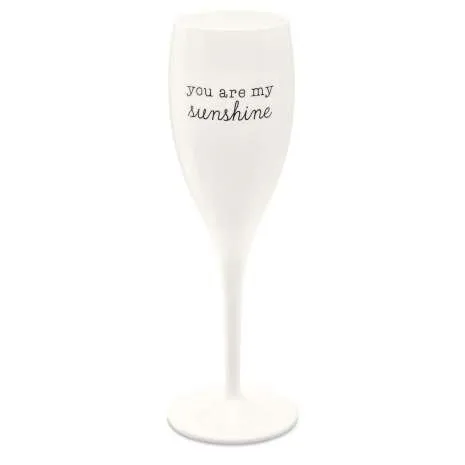 Koziol Cheers champagneglas 10 cl 6-pak You are my sunshine