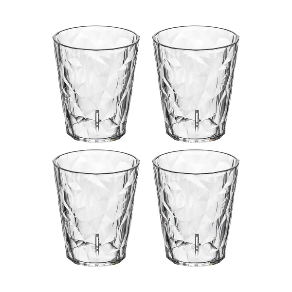 Club No. 1 dricksglas plast 25 cl 4-pack, Kristallklar
