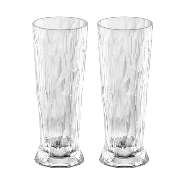Club No. 11 ölglas plast 50 cl 2-pack, Kristallklar