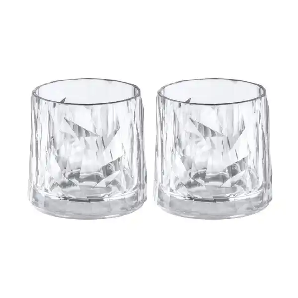 Club No. 2 tumblerglas plast 25 cl 2-pack, Kristallklar