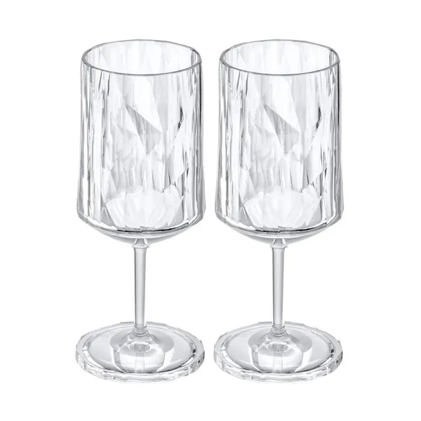 Club No. 4 vinglas plast 30 cl 2-pack, Kristallklar