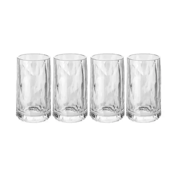 Club No. 7 snapsglas plast 4 cl 4-pack, Kristallklar