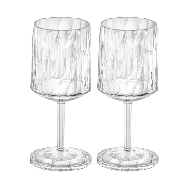 Club No. 9 vinglas plast 20 cl 2-pack, Kristallklar