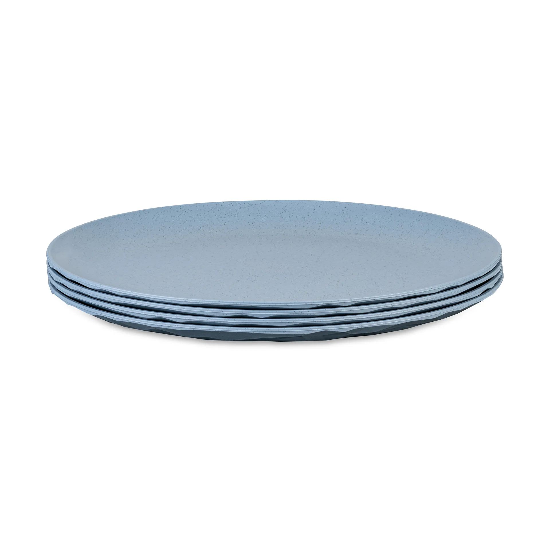 Koziol Club tallerken Ø26 cm 4-pak biocirkulær termoplast Nature flower blue