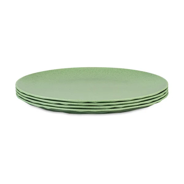 Club tallrik Ø26 cm 4-pack biocirkulär termoplast, Nature leaf