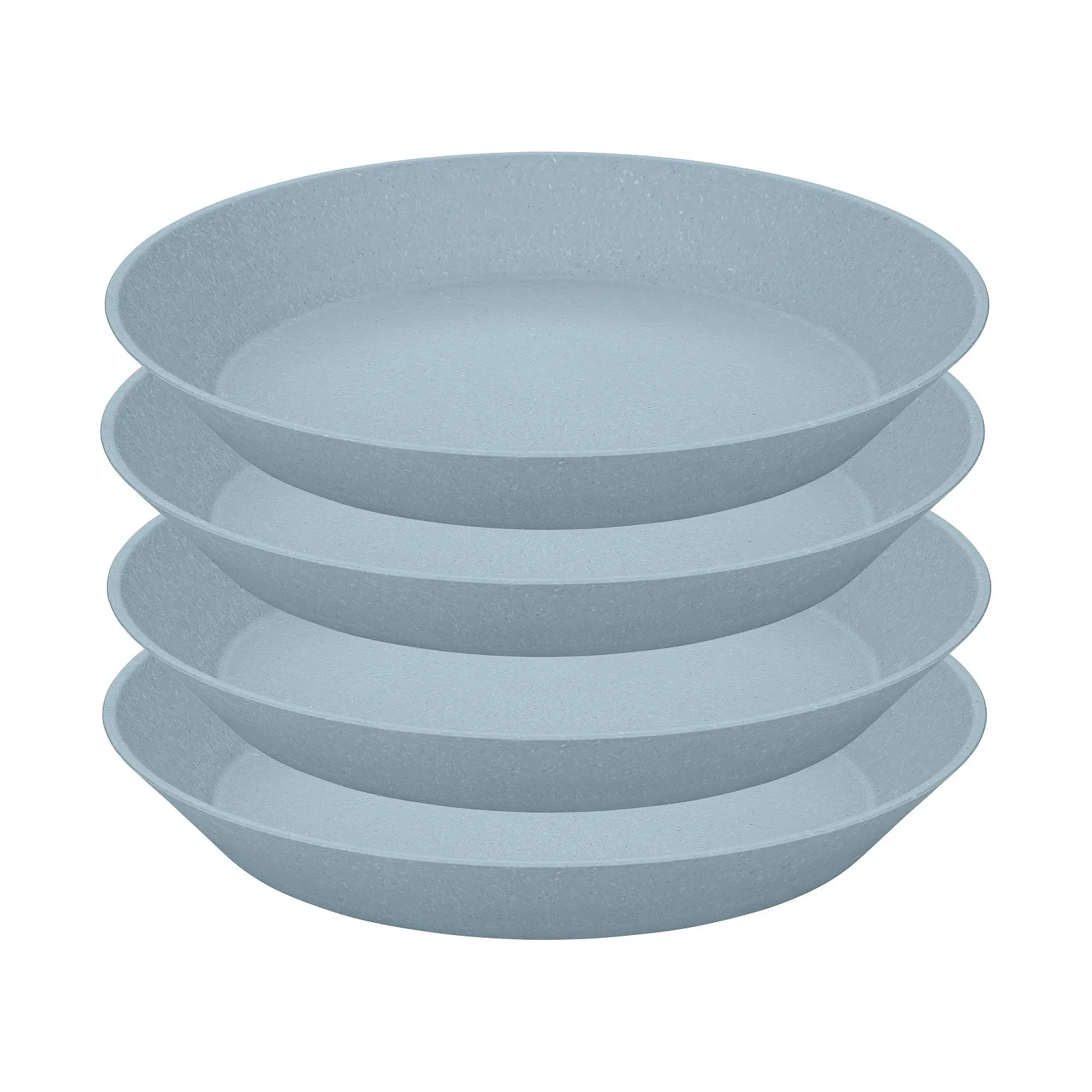 Koziol Connect dyp tallerken &Oslash; 24 cm 4-pakning Nature flower blue