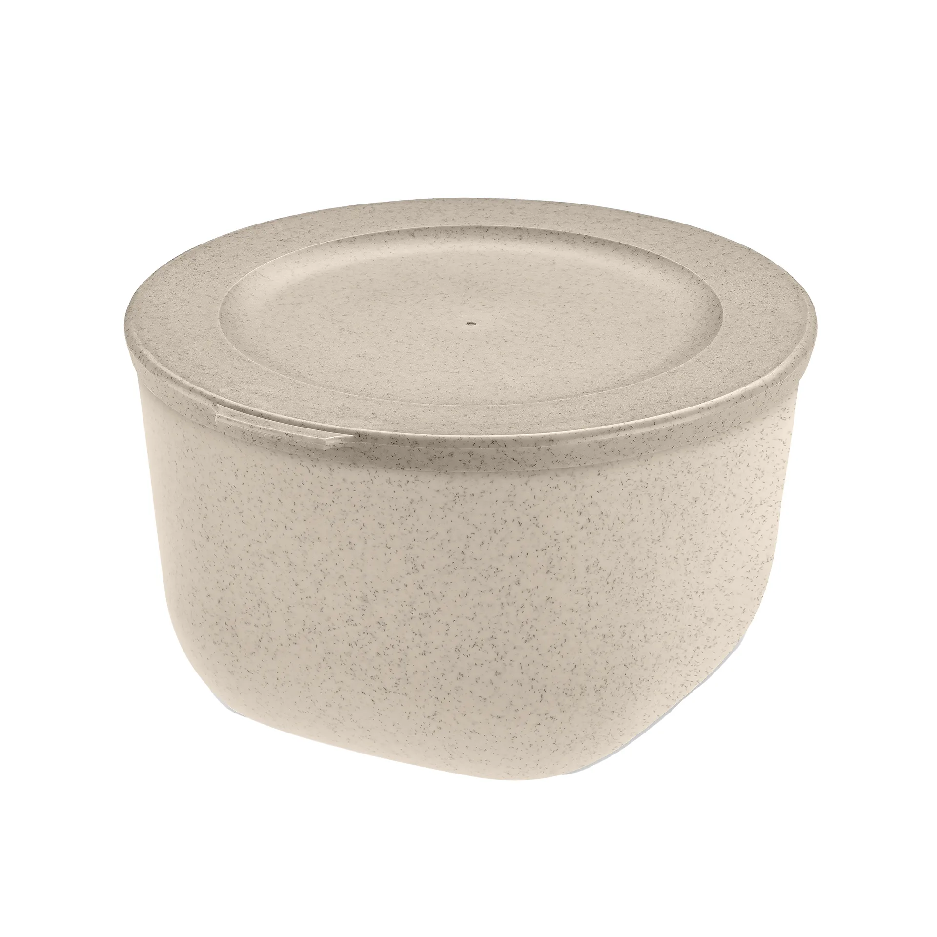 Koziol Connect skål med låg 1 L biocirkulær termoplast Nature desert sand
