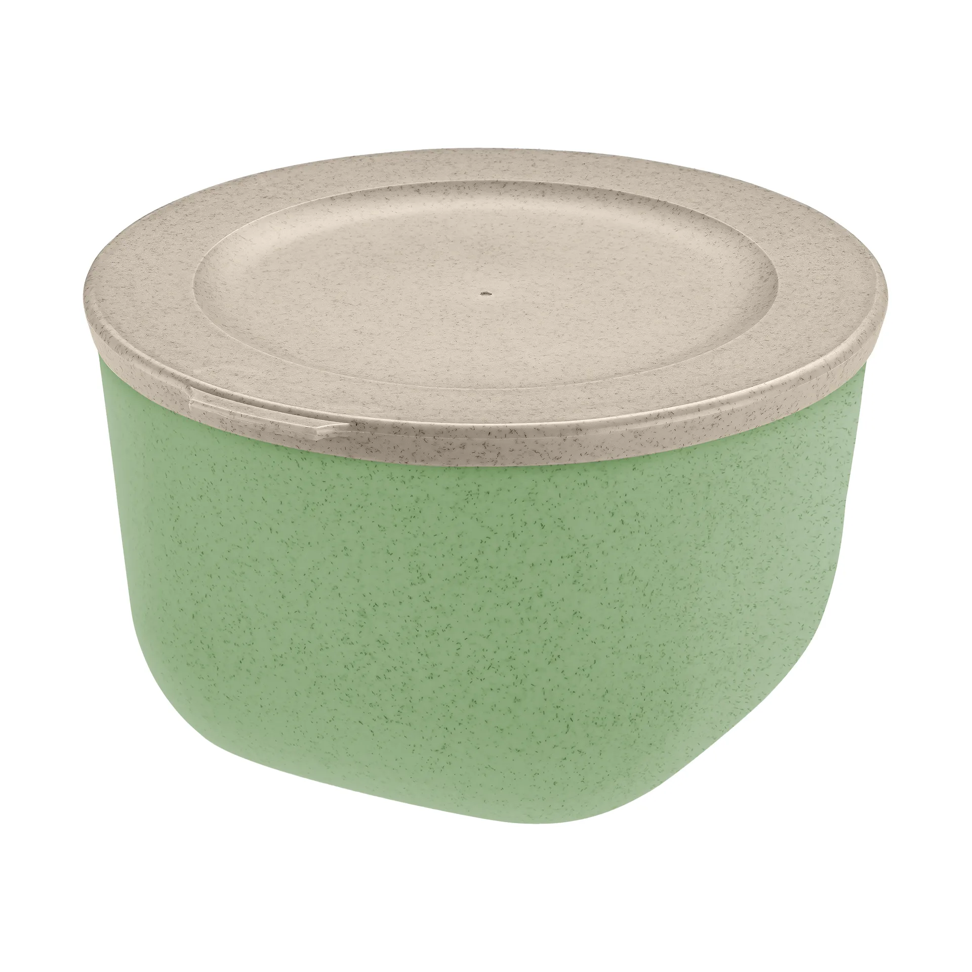 Koziol Connect skål med låg 1 L biocirkulær termoplast Nature leaf green