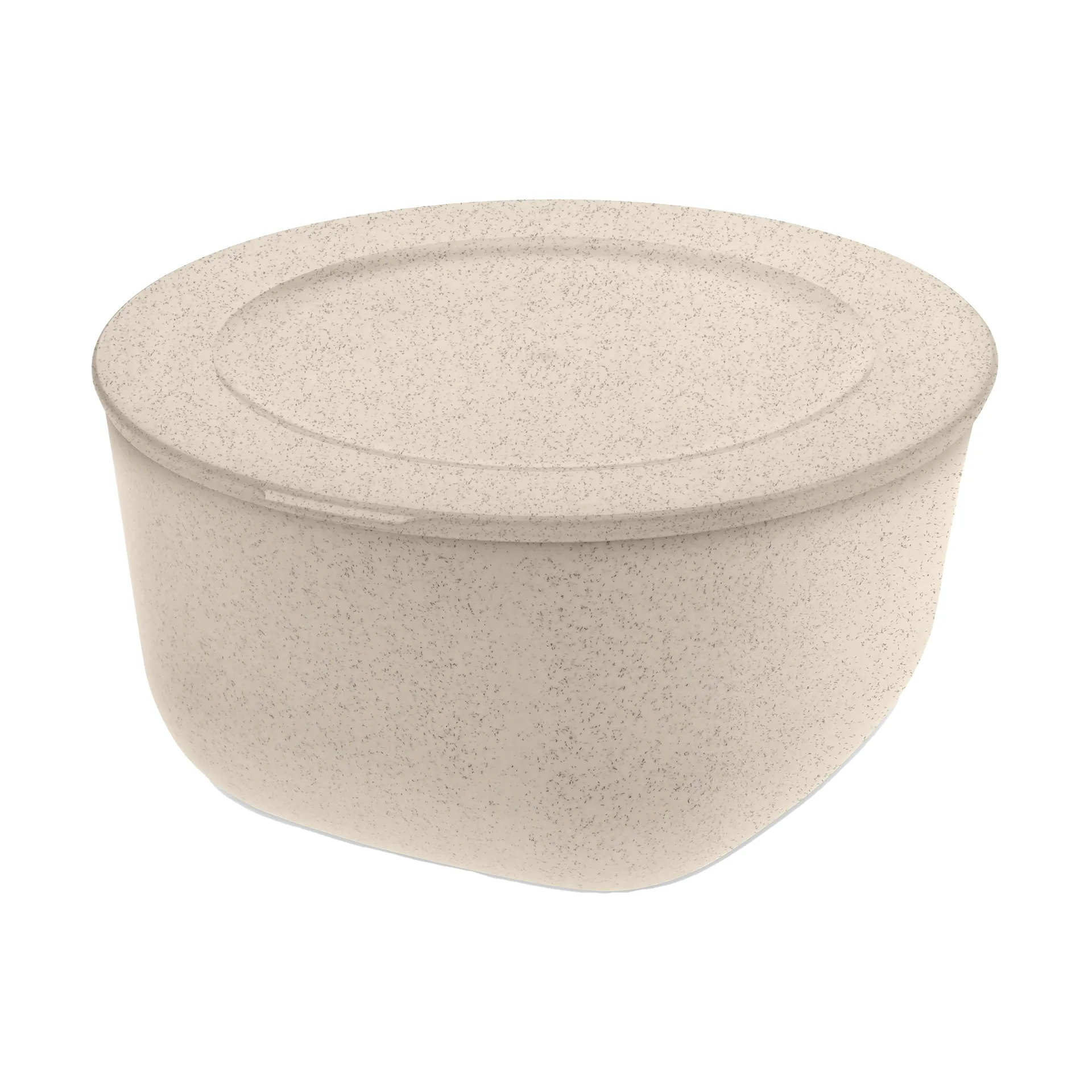Koziol Connect skål/skål med låg 2 L biocirk termoplast Nature desert sand