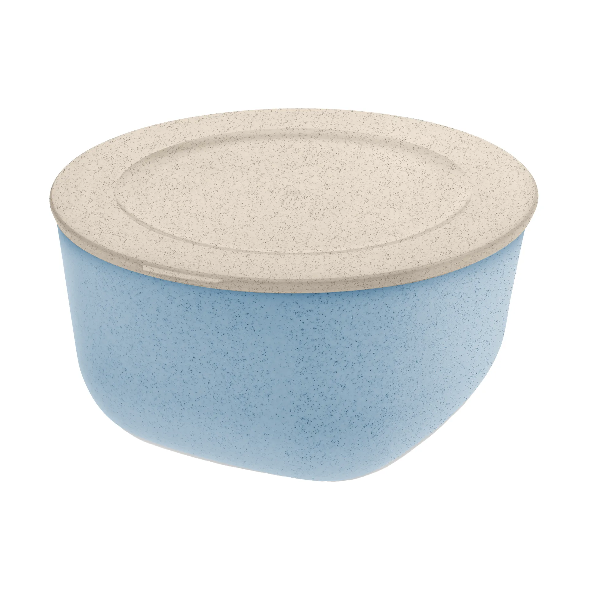 Koziol Connect skål/skål med låg 2 L biocirk termoplast Nature flower blue