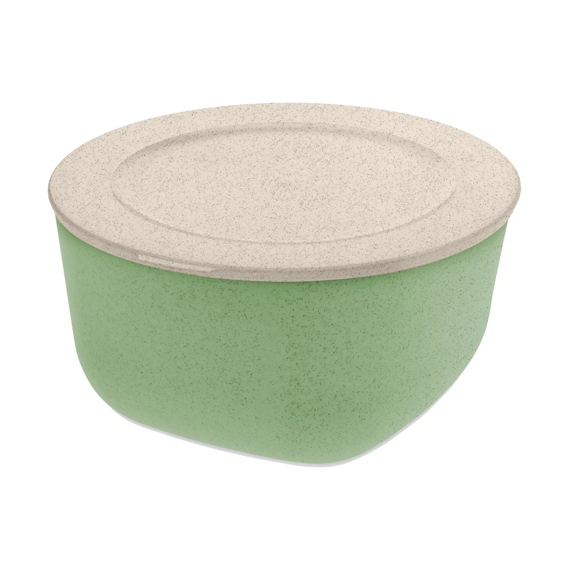 Koziol Connect skål/skål med låg 2 L biocirk termoplast Nature leaf green