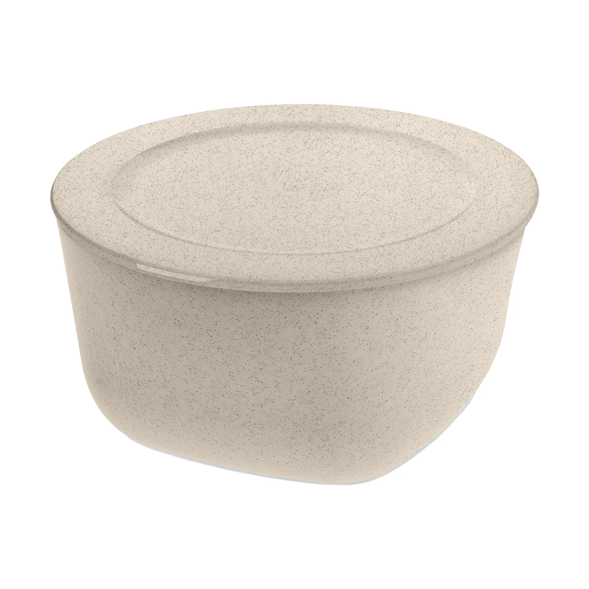 Koziol Connect skål/skål med låg 4 L biocirk termoplast Nature desert sand