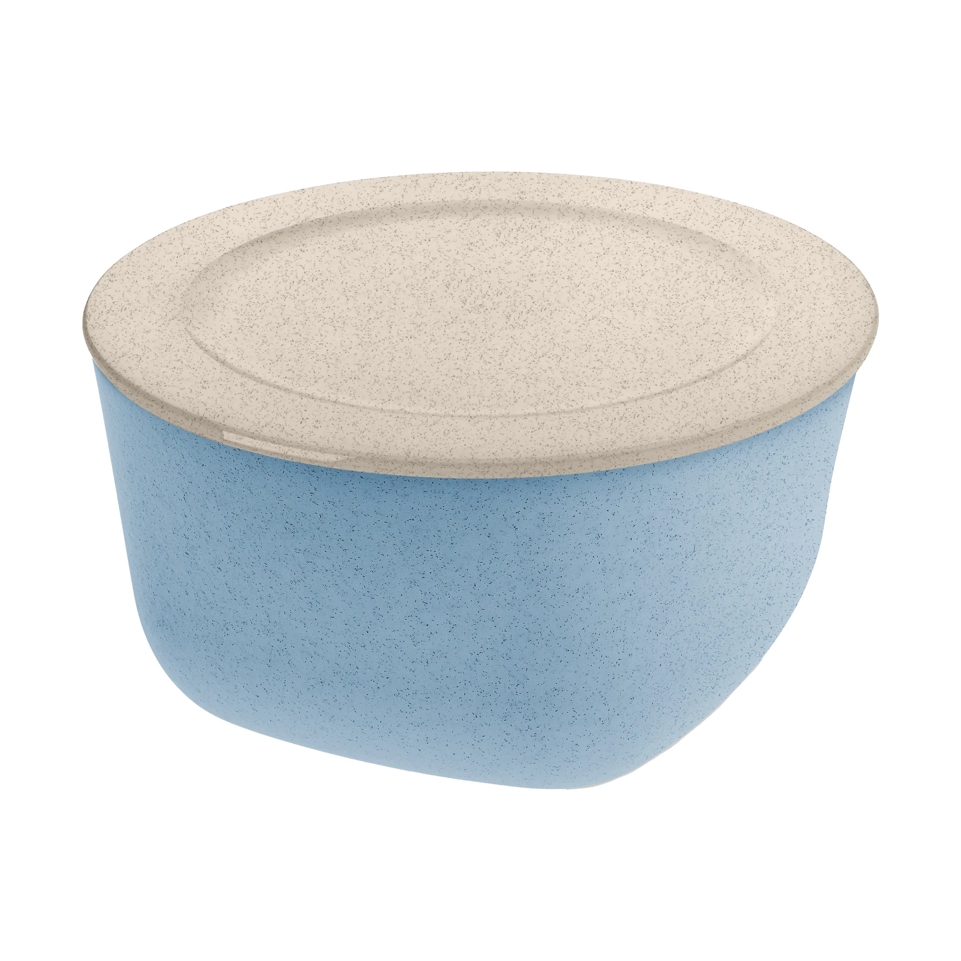 Koziol Connect skål/skål med låg 4 L biocirk termoplast Nature flower blue