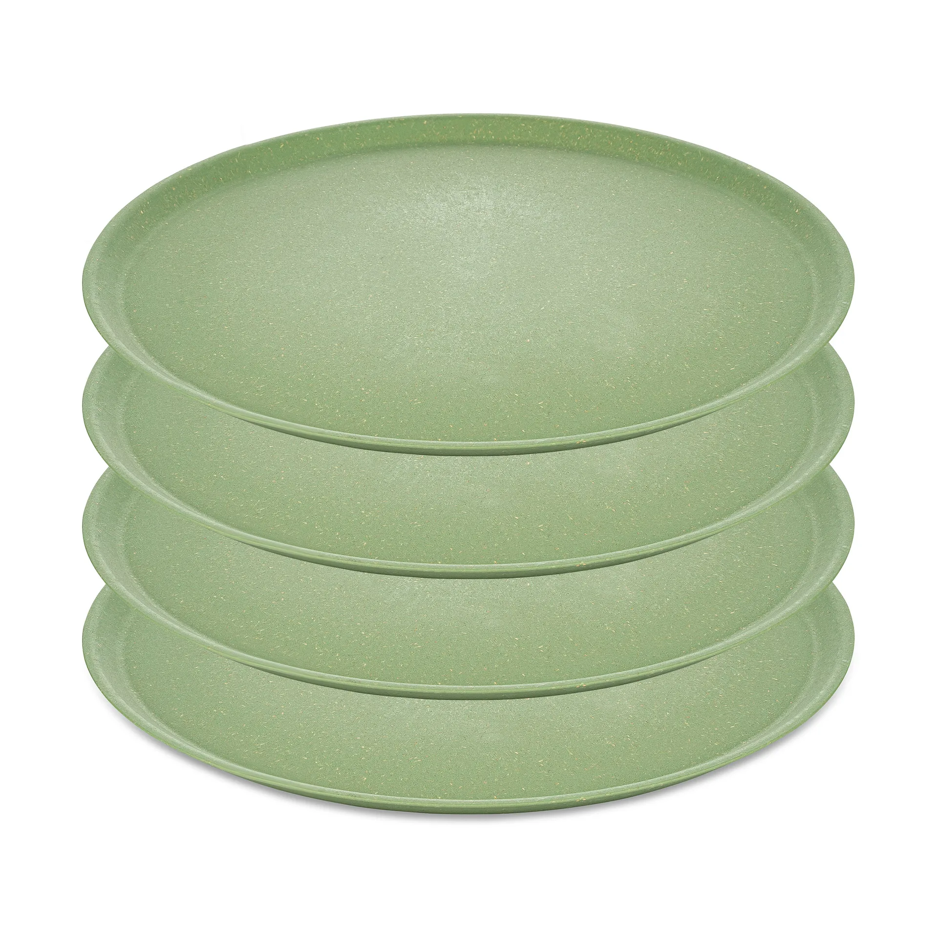 Koziol Connect tallerken Ø25,5 cm 4-pak Nature leaf green