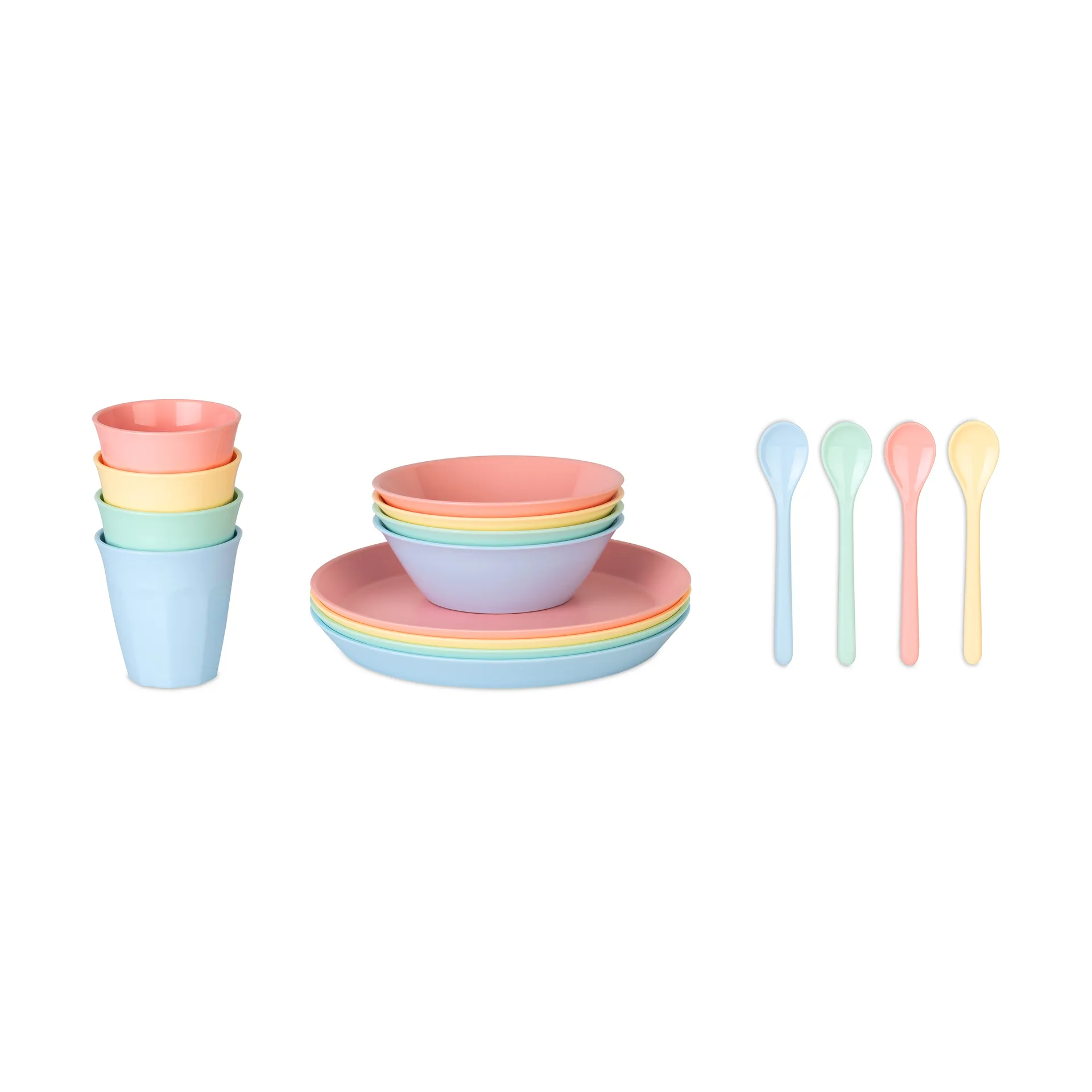 Koziol Nora Macarons servisset 16 delar Multi