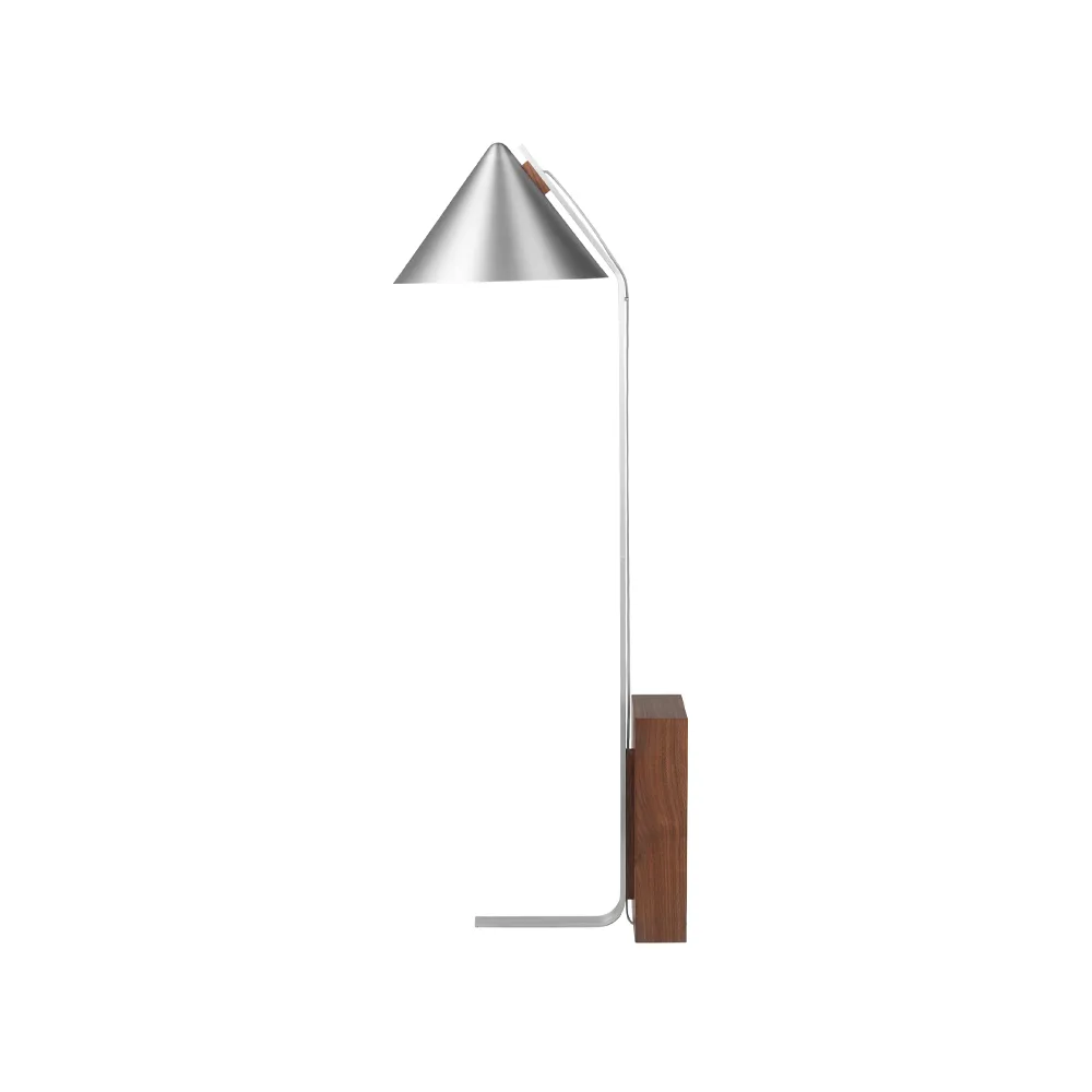 Kristina Dam Studio Cone gulvlampe Aluminium børstet