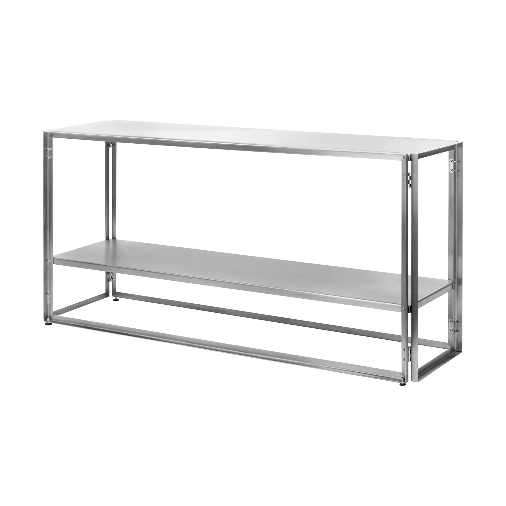 Kristina Dam Studio Console pliable cm Acier inoxydable brossé