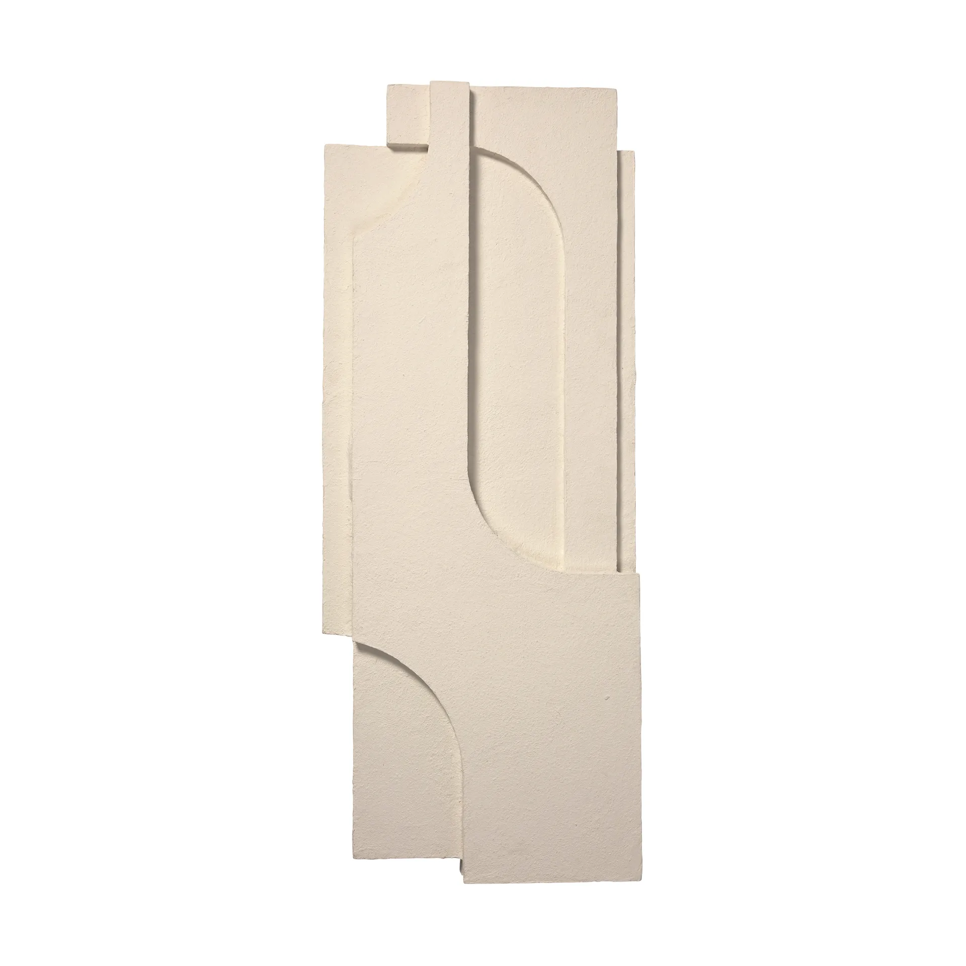 Kristina Dam Studio Serif Relief décoration murale L Off white