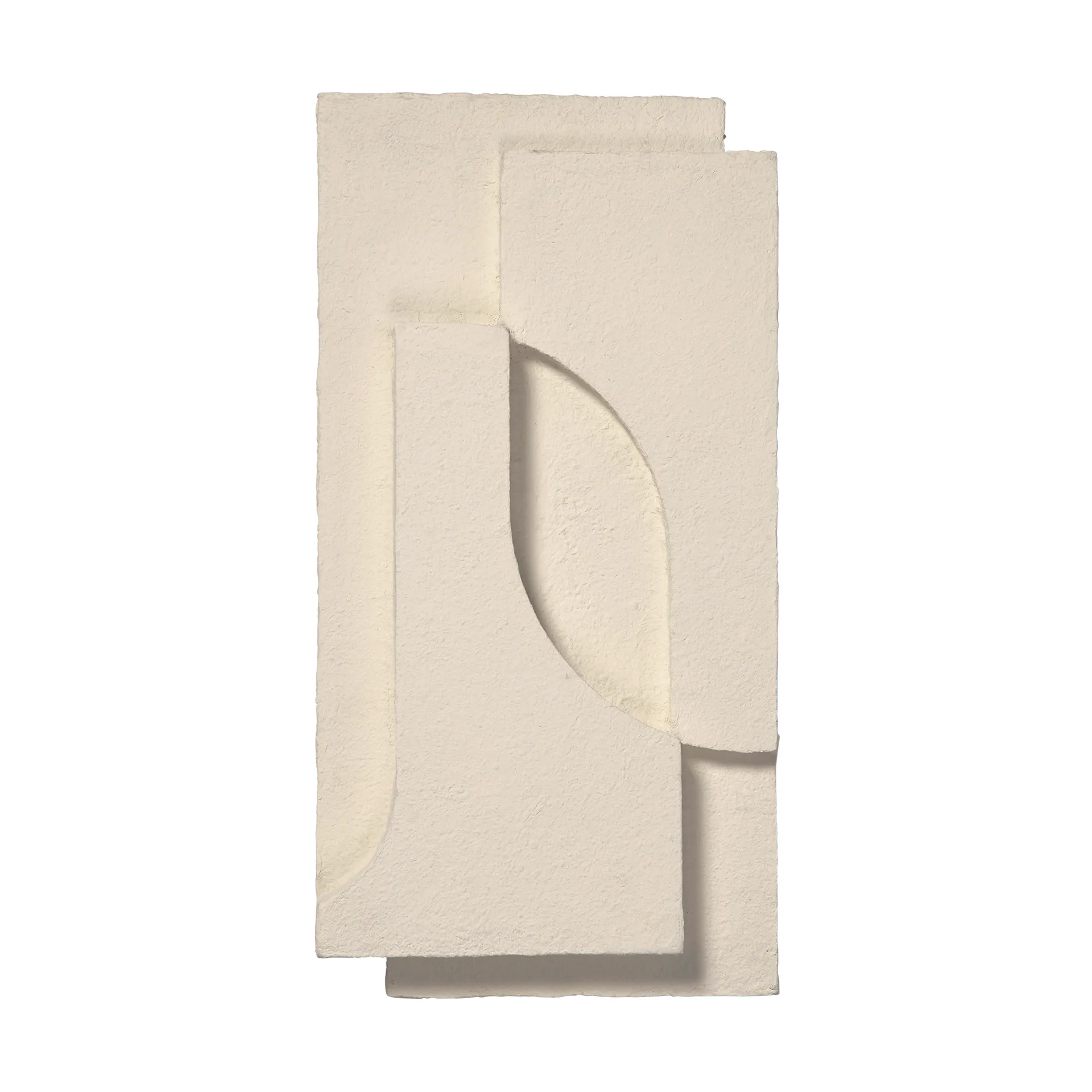 Kristina Dam Studio Serif Relief décoration murale S Off white