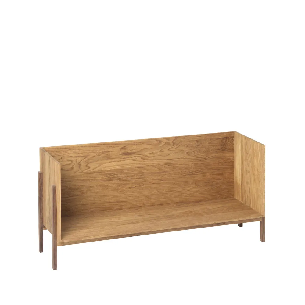 Kristina Dam Studio Stack hylde oak, add on, mørkt olieret beslag i valnød