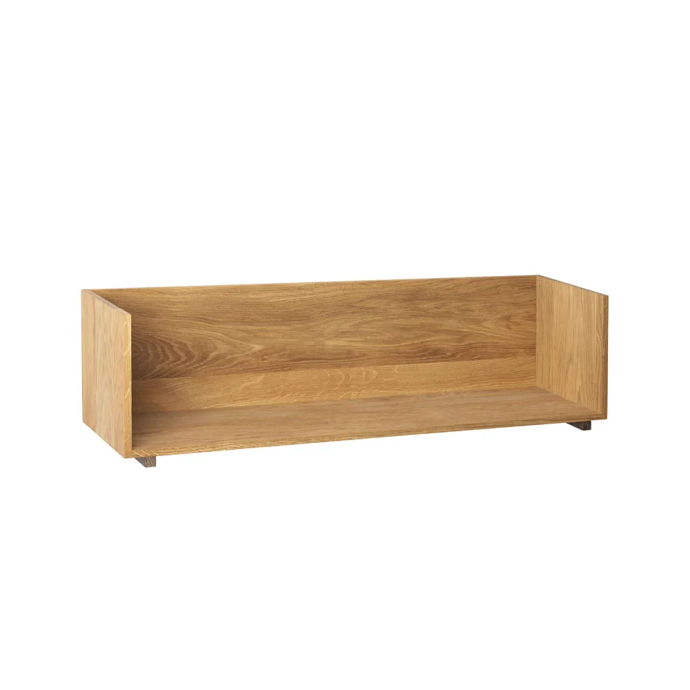 Kristina Dam Studio Stack væghylde oak, konsoller i mørkt olieret valnød