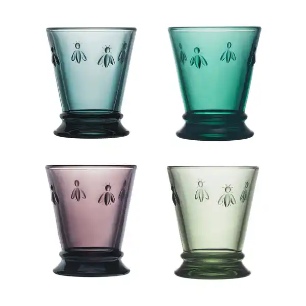 Abeille dricksglas 26 cl 4 delar, Multi