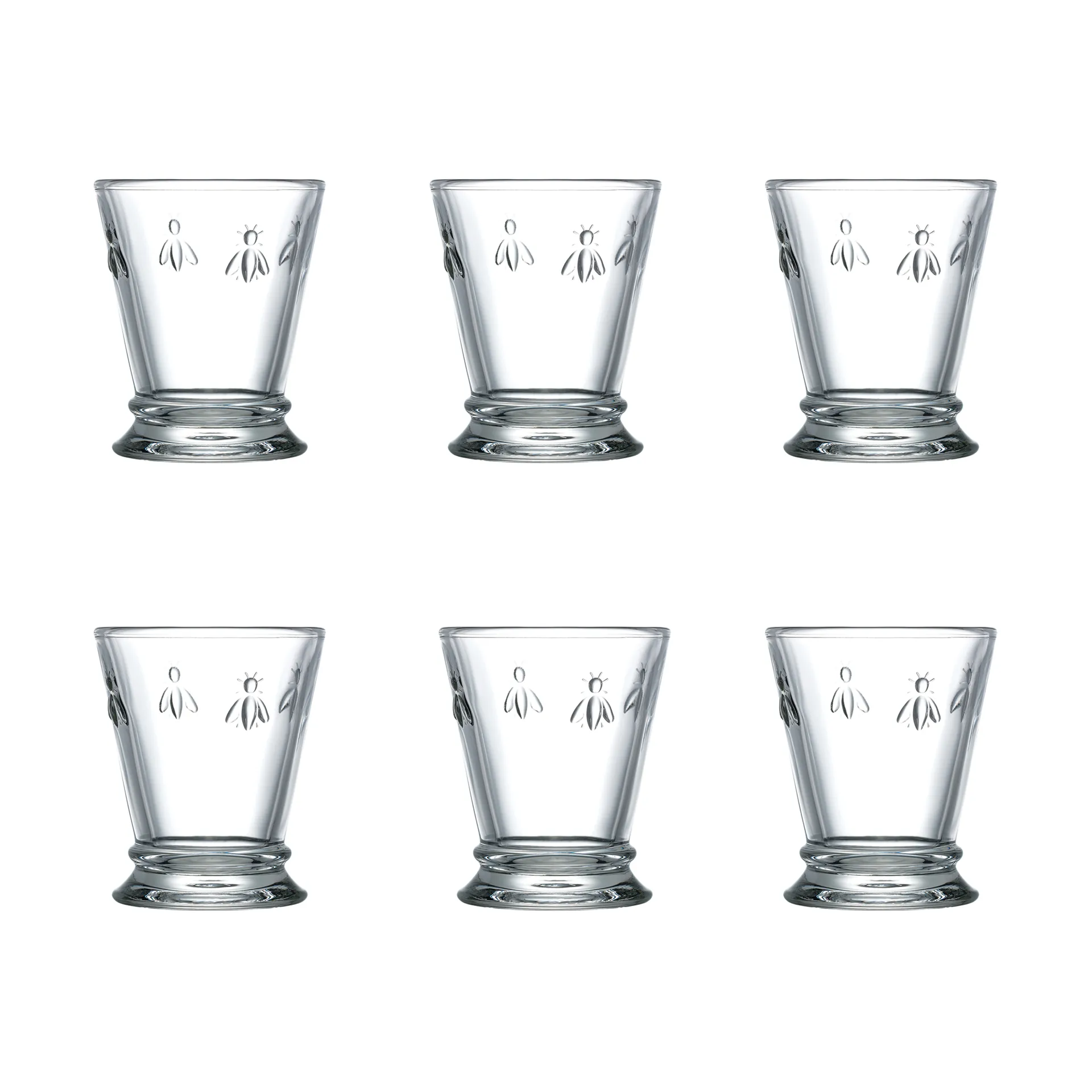 La Rochère Abeille drikkeglas 26 cl 6-pak Klar