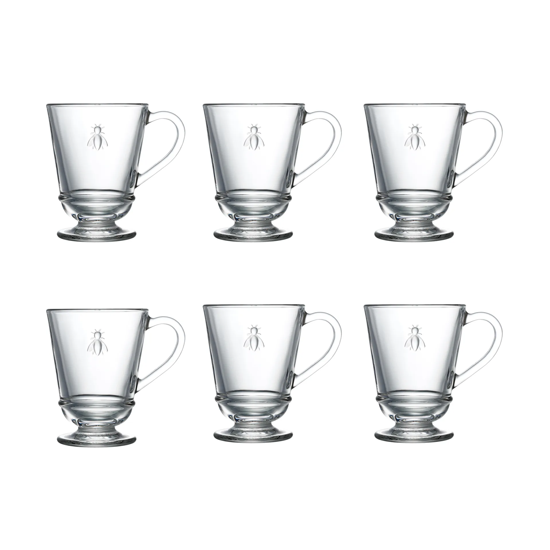 La Rochère Abeille glas med hank 28 cl 6-pak Klar