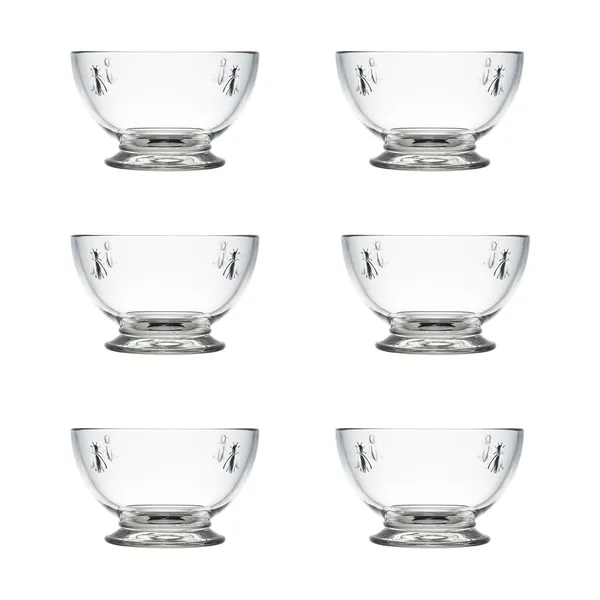 Abeille glasskål 60 cl 6-pack, Klar