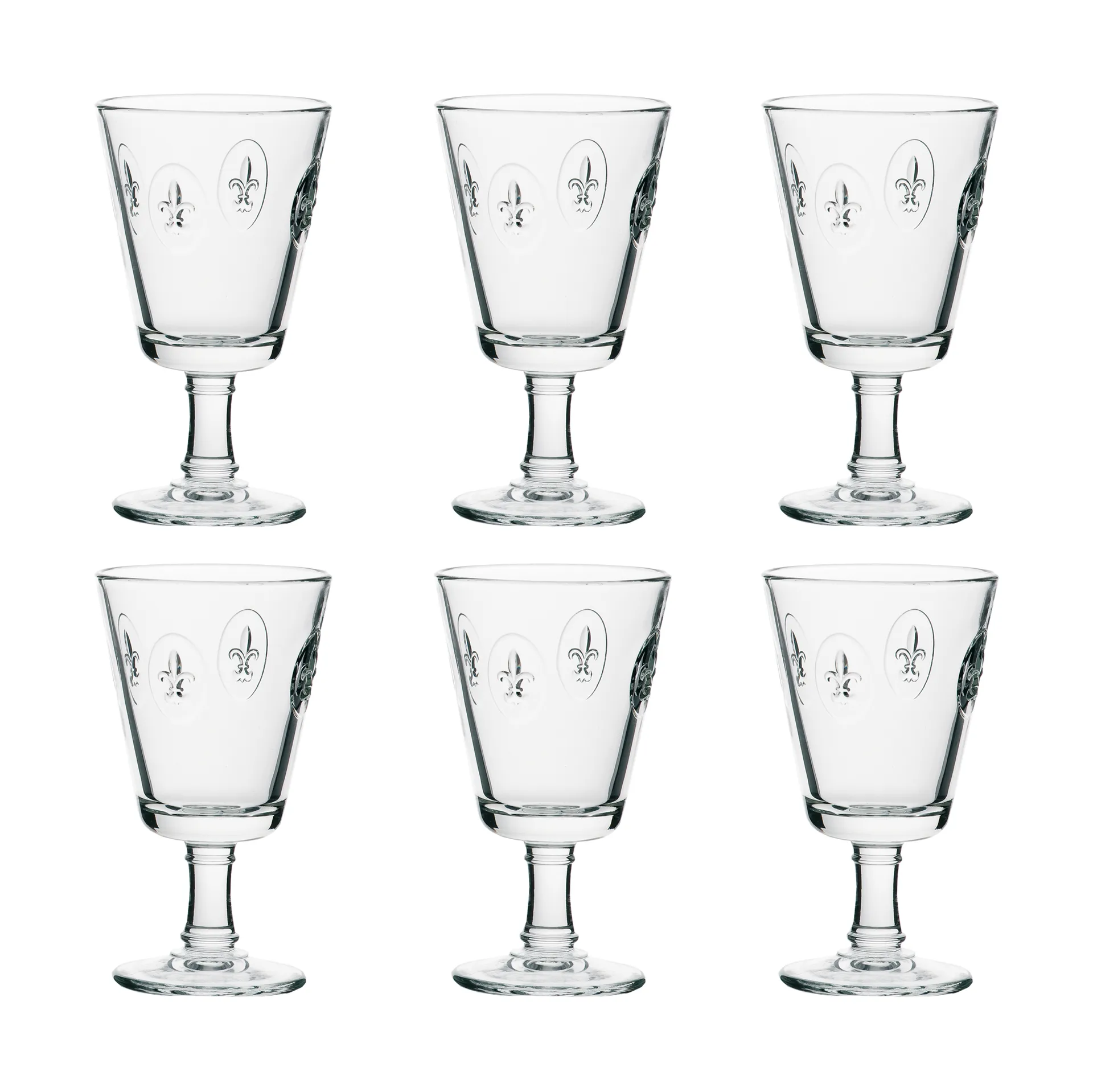 La Rochère Fleur de Lys vinglas 24 cl 6-pak Klar