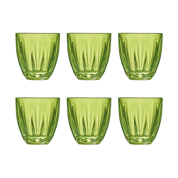 Lily vattenglas 6-pack, Kiwigrön