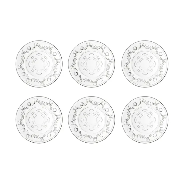 Versailles assiett 6-pack, Glas