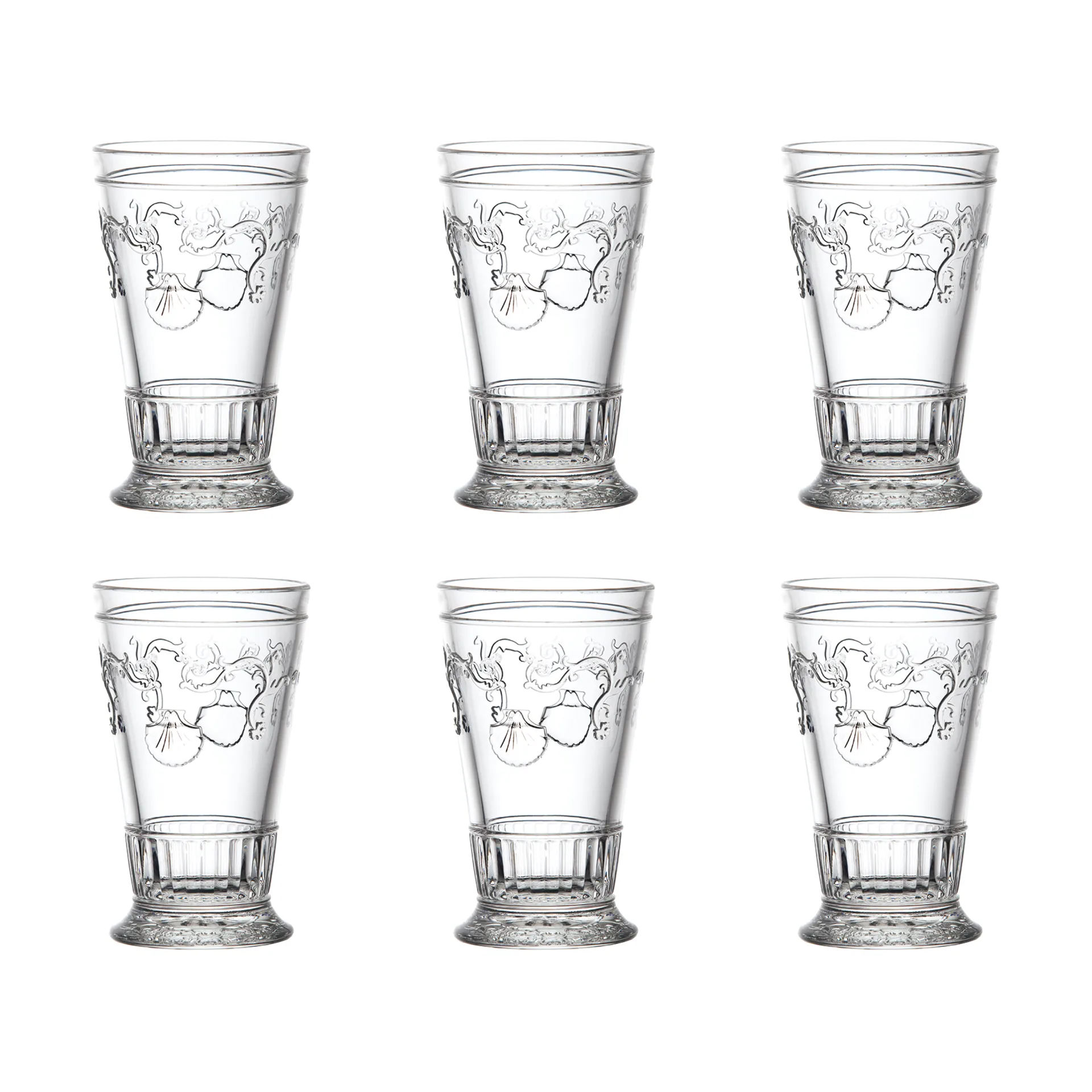 La Rochère Versailles longdrinkglas 33 cl 6-pak Klar