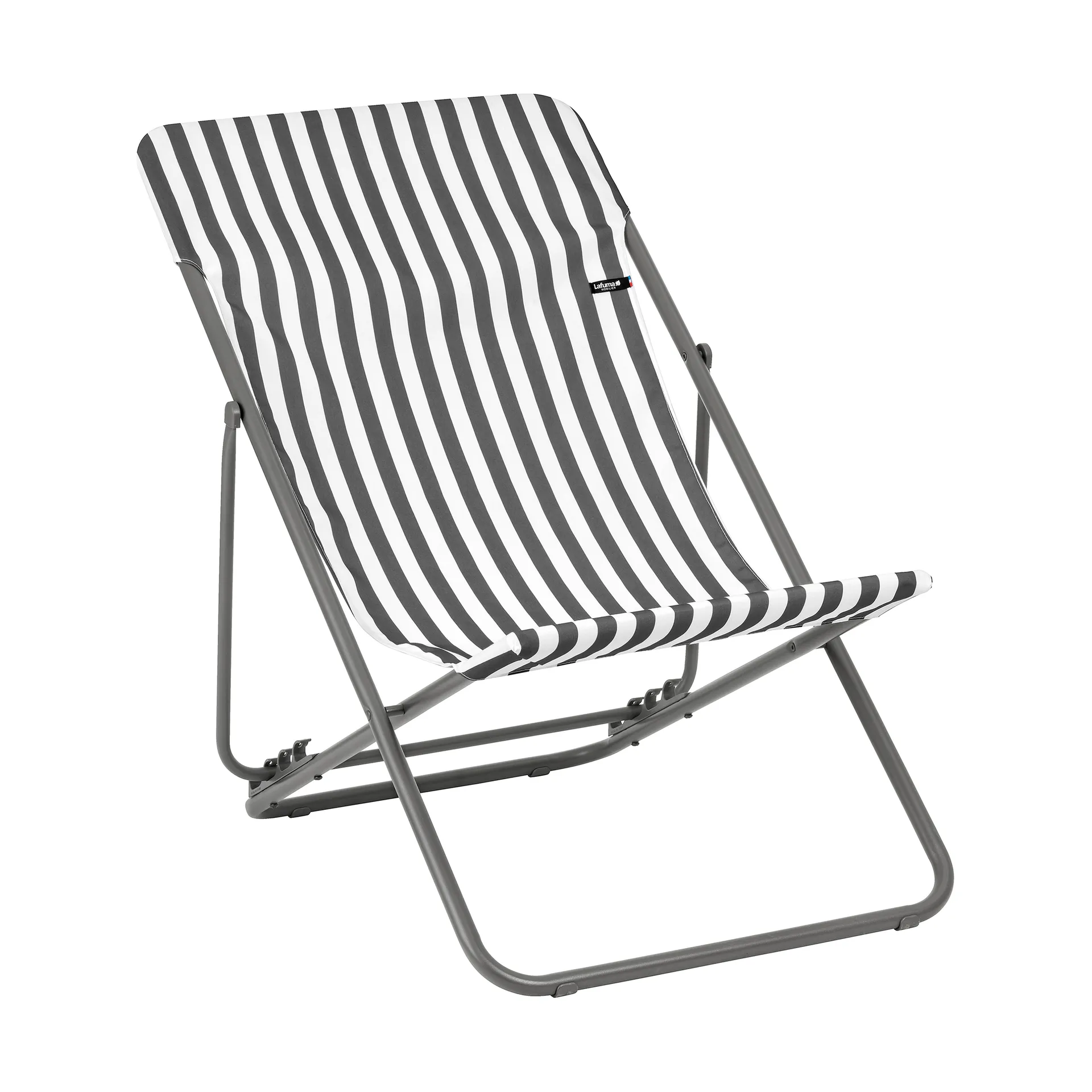 Lafuma Chaise Longue Maxi Transat Rayures Terre