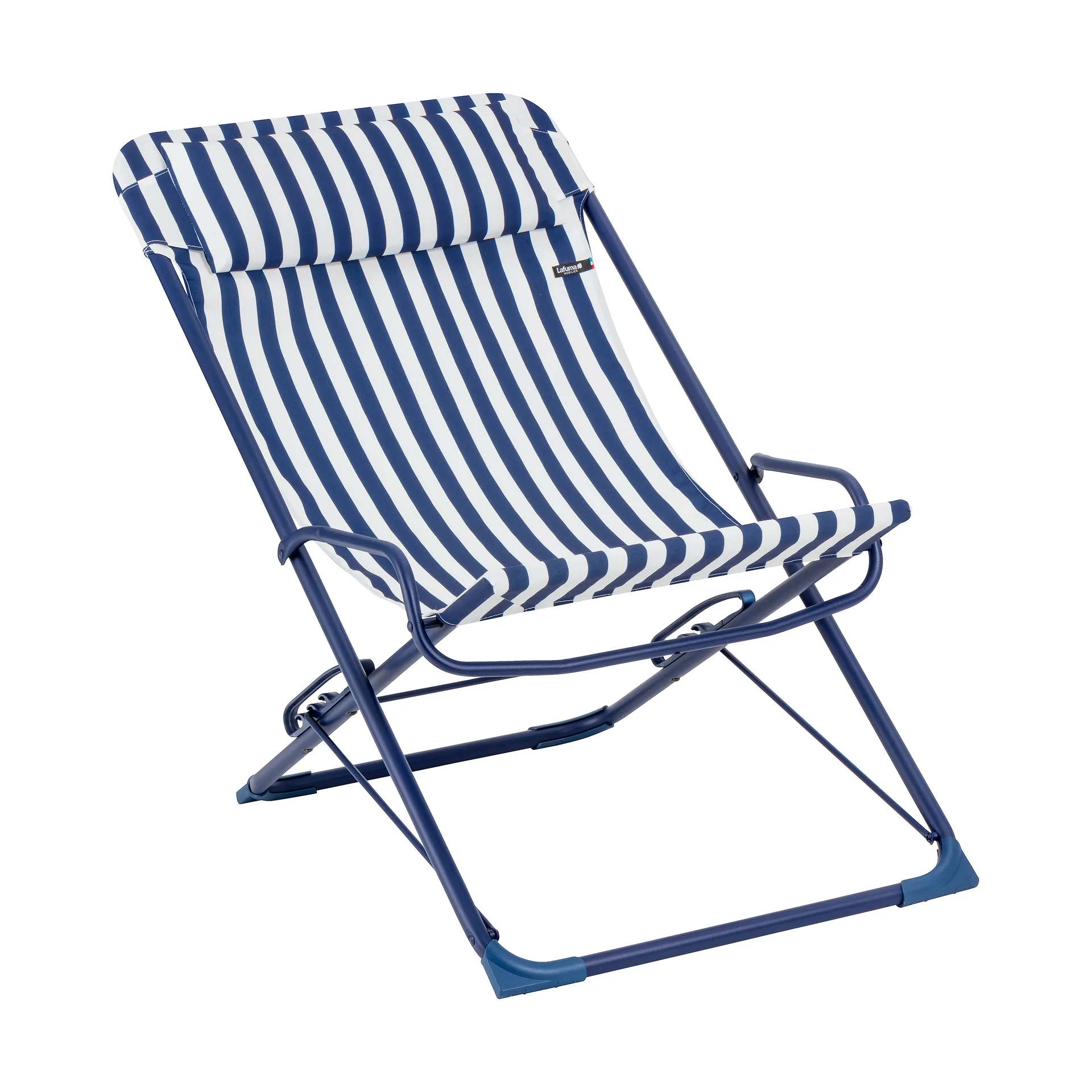 Lafuma Chaise longue Transaswing Multi Rayures Indigo