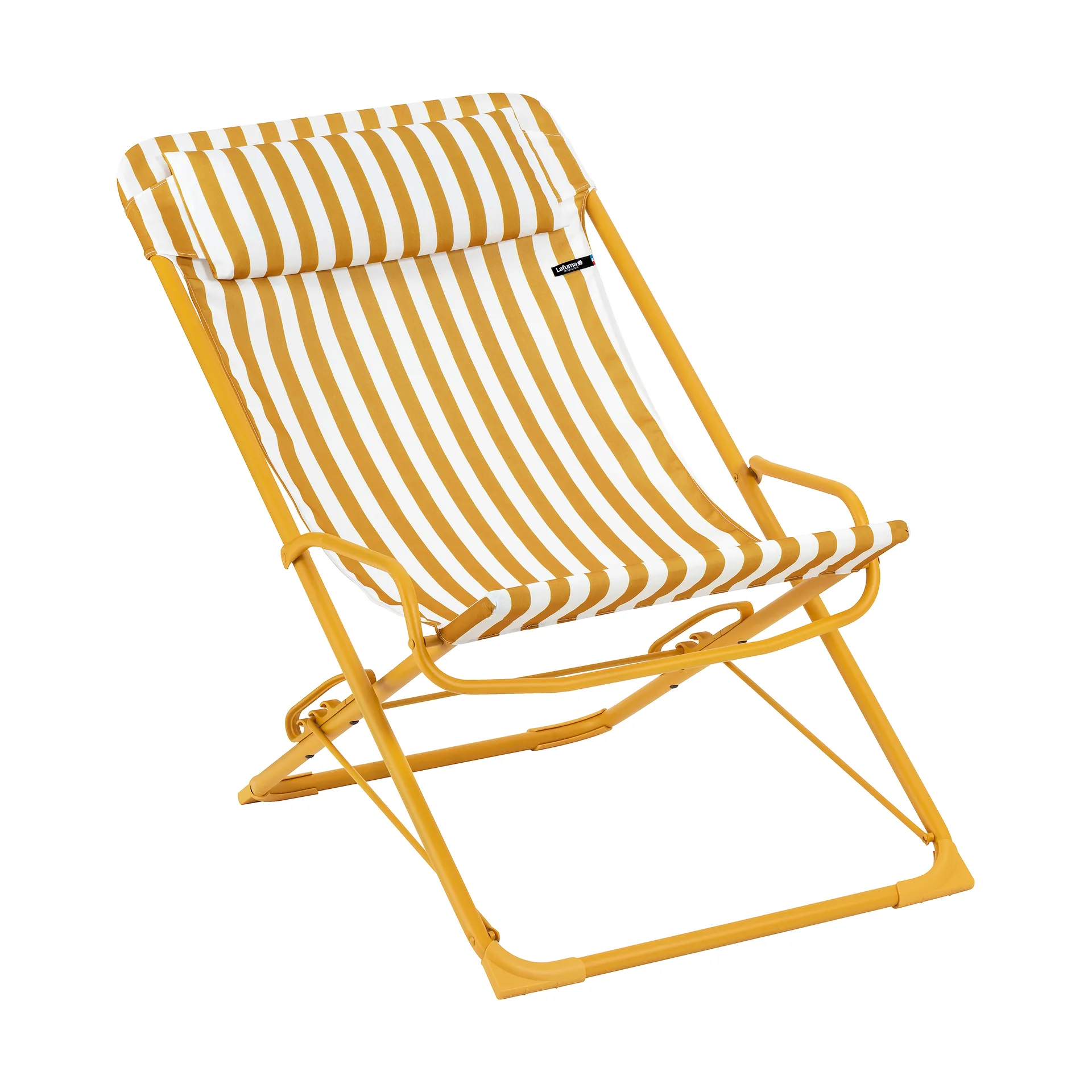 Lafuma Chaise longue Transaswing Multi Rayures Miel