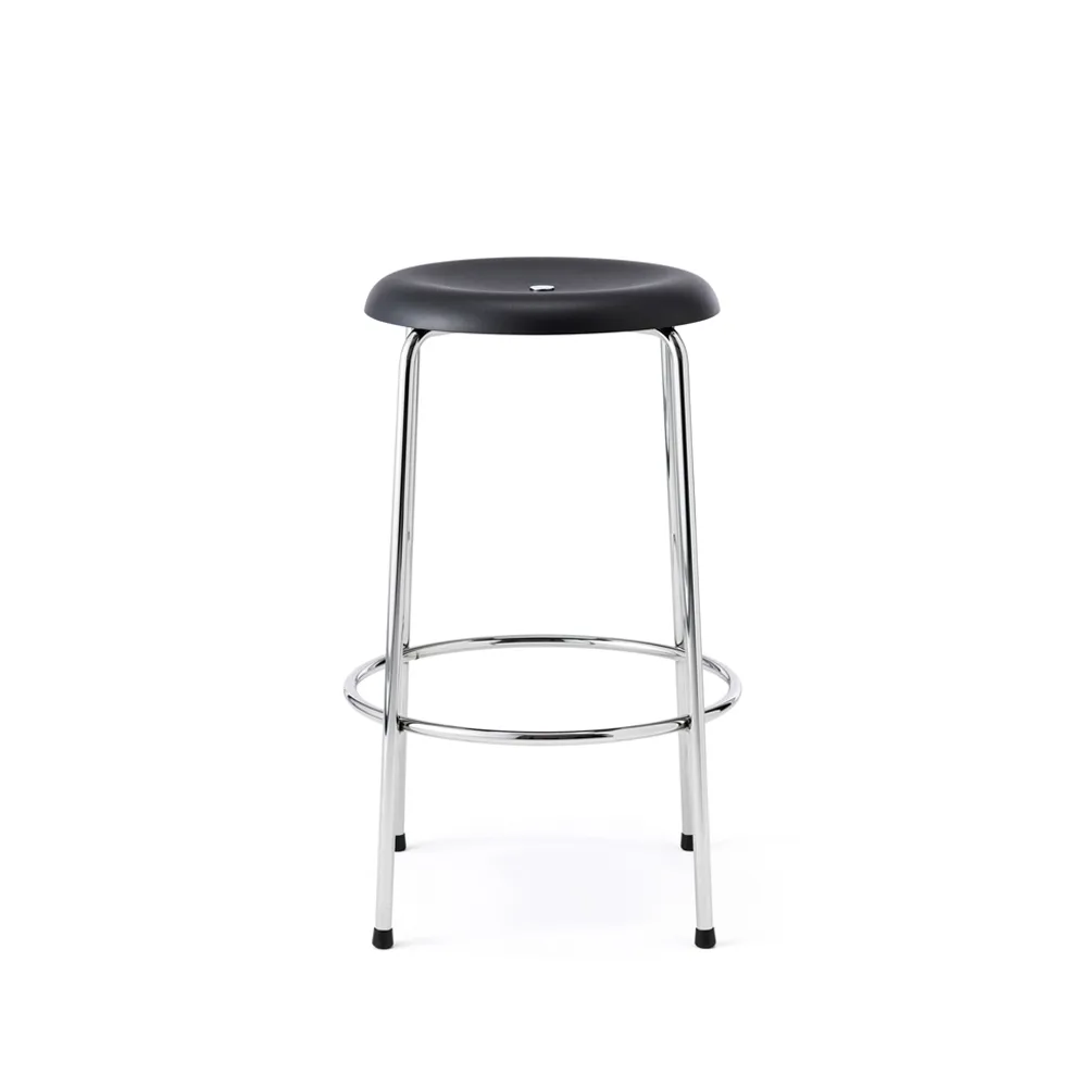 Lammhults Tabouret de bar Noir-chrome,