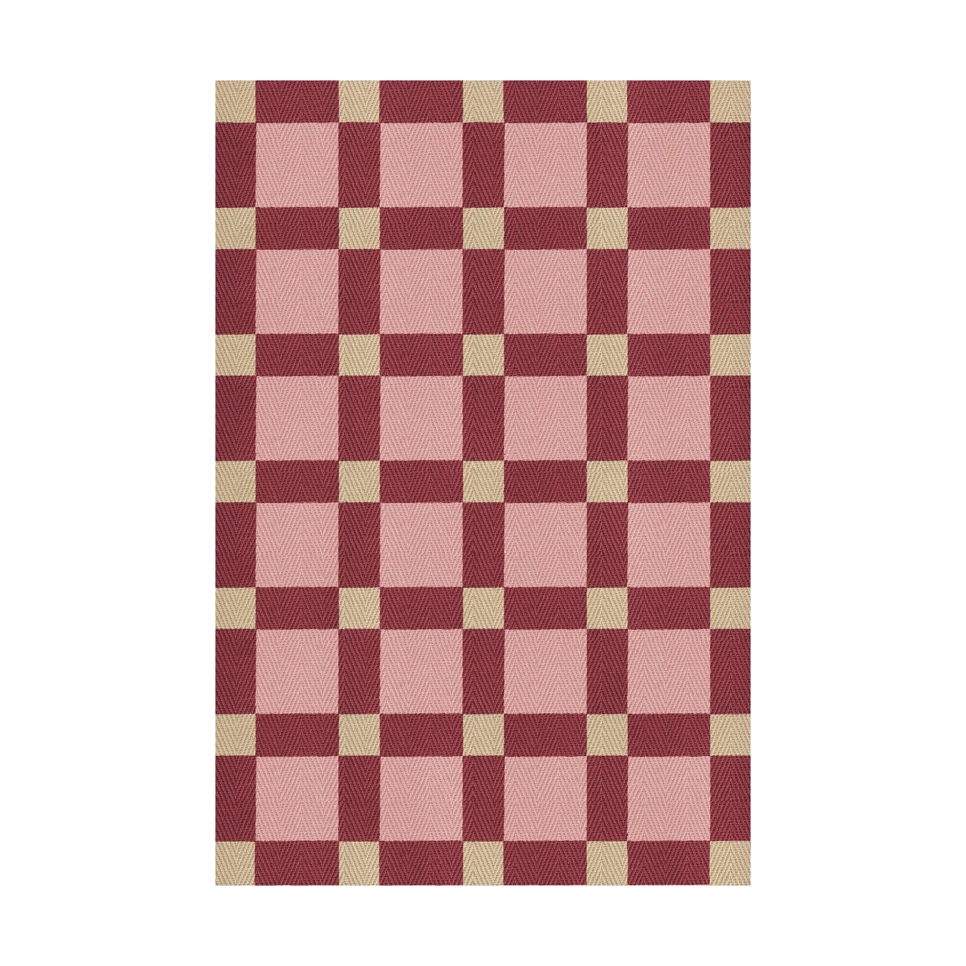 Layered Tapis en jute Evelina Kroon cm Plum punch